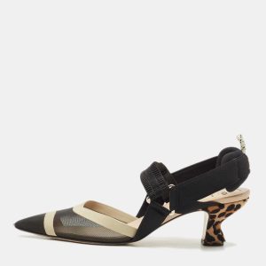 Fendi Multicolor Calf Hair and Leather Colibri Pumps Size 41.5, Pumps - Luxury Closet catalog
