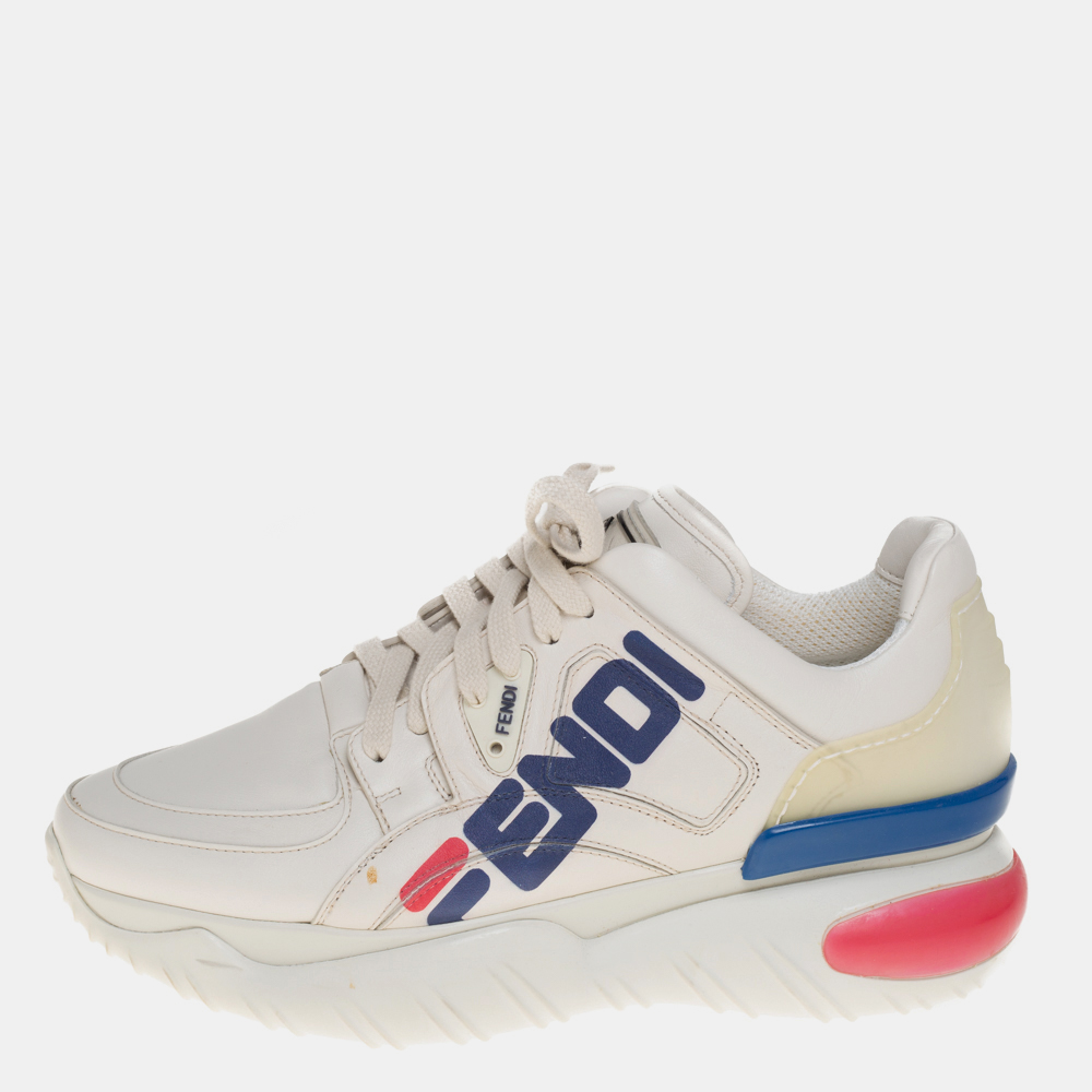 Fendi White Leather And Rubber Fendi-Fila Mania Logo Low Top Sneakers Size 39, Athletic Shoes & Sneakers - Luxury Closet catalog
