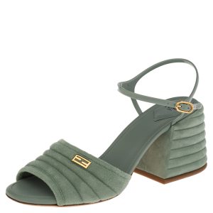 Fendi Light Blue Suede And Jelly Promenade Sandals Size 39, Sandals - Luxury Closet catalog