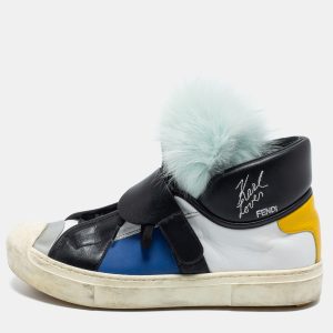Fendi Multicolor Leather And Fox Fur Karlito High Top Sneakers  Size 38, Athletic Shoes & Sneakers - Luxury Closet catalog