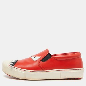 Fendi Tri Color Leather Monster Slip On Sneakers Size 38.5, Athletic Shoes & Sneakers - Luxury Closet catalog