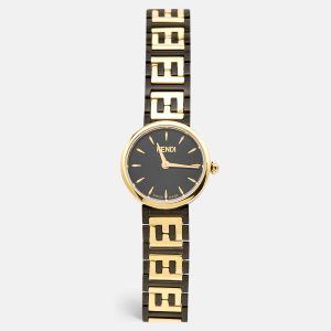 Fendi Black Two-Tone Stainless Steel Forever Fendi 103 Women's Wristwatch 19 mm, Watches - Luxury Closet catalog