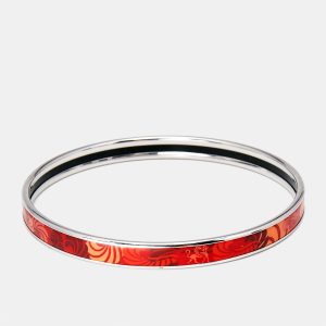 Frey Wille Red Enamel Silver Tone Ultra Bangle Bracelet, Jewelry - Luxury Closet catalog