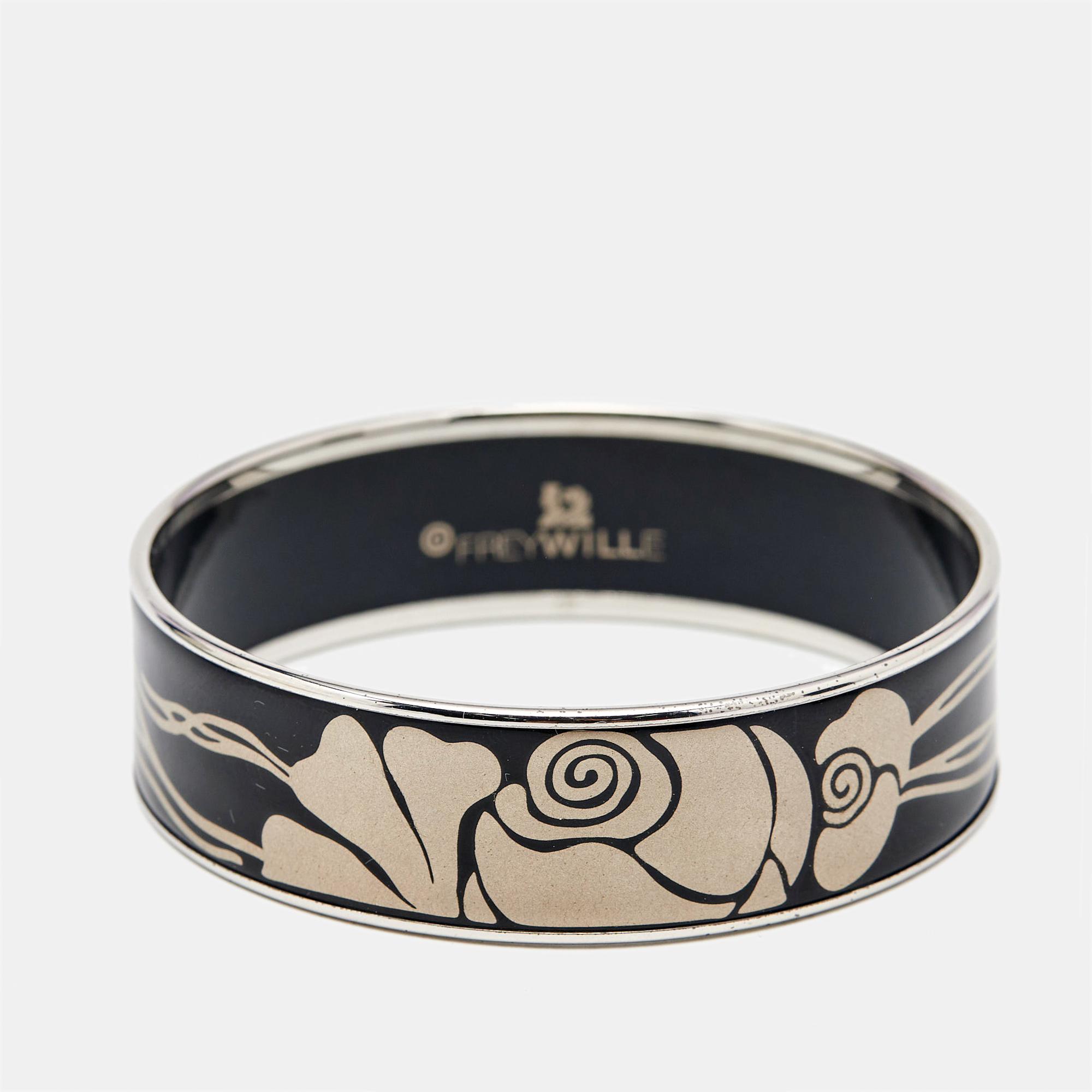 Frey Wille Fire Enamel Silver Tone Bangle Bracelet, Jewelry - Luxury Closet catalog