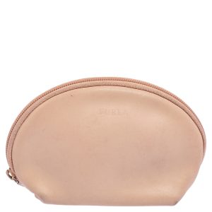 Furla Beige Leather Cosmetic Pouch, Luggage Accessories - Luxury Closet catalog