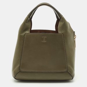 Furla Olive Green Leather Mini Gilda Tote, Tote Handbags - Luxury Closet catalog