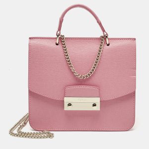 Furla Pink Leather Metropolis Top Handle Bag, Satchels - Luxury Closet catalog