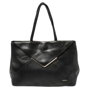 Furla Black Leather Kelis Tote, Tote Handbags - Luxury Closet catalog