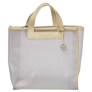 Furla Cream Mesh And Patent Leather Divide It Tote, Tote Handbags - Luxury Closet catalog