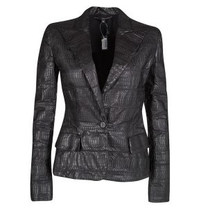 Gianfranco Ferre Brown Grass Snake Leather Jacket S, Coats & Jackets - Luxury Closet catalog