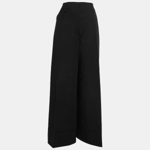 Gianfranco Ferre Vintage Black Wool-Crepe Wide Leg Pants L, Clothing - Luxury Closet catalog