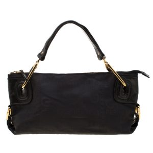 Gianfranco Ferre Black Nylon and Leather Buckle Shoulder Bag, Shoulder Bags - Luxury Closet catalog