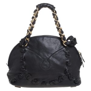 Gianfranco Ferre Black Leather Satchel, Satchels - Luxury Closet catalog