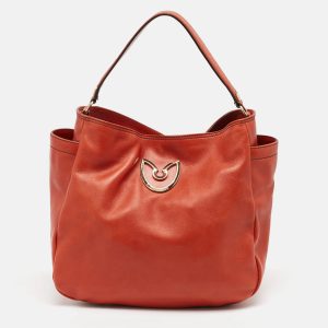 Gianfranco Ferre Dark Orange Leather Hobo, Shoulder Bags - Luxury Closet catalog