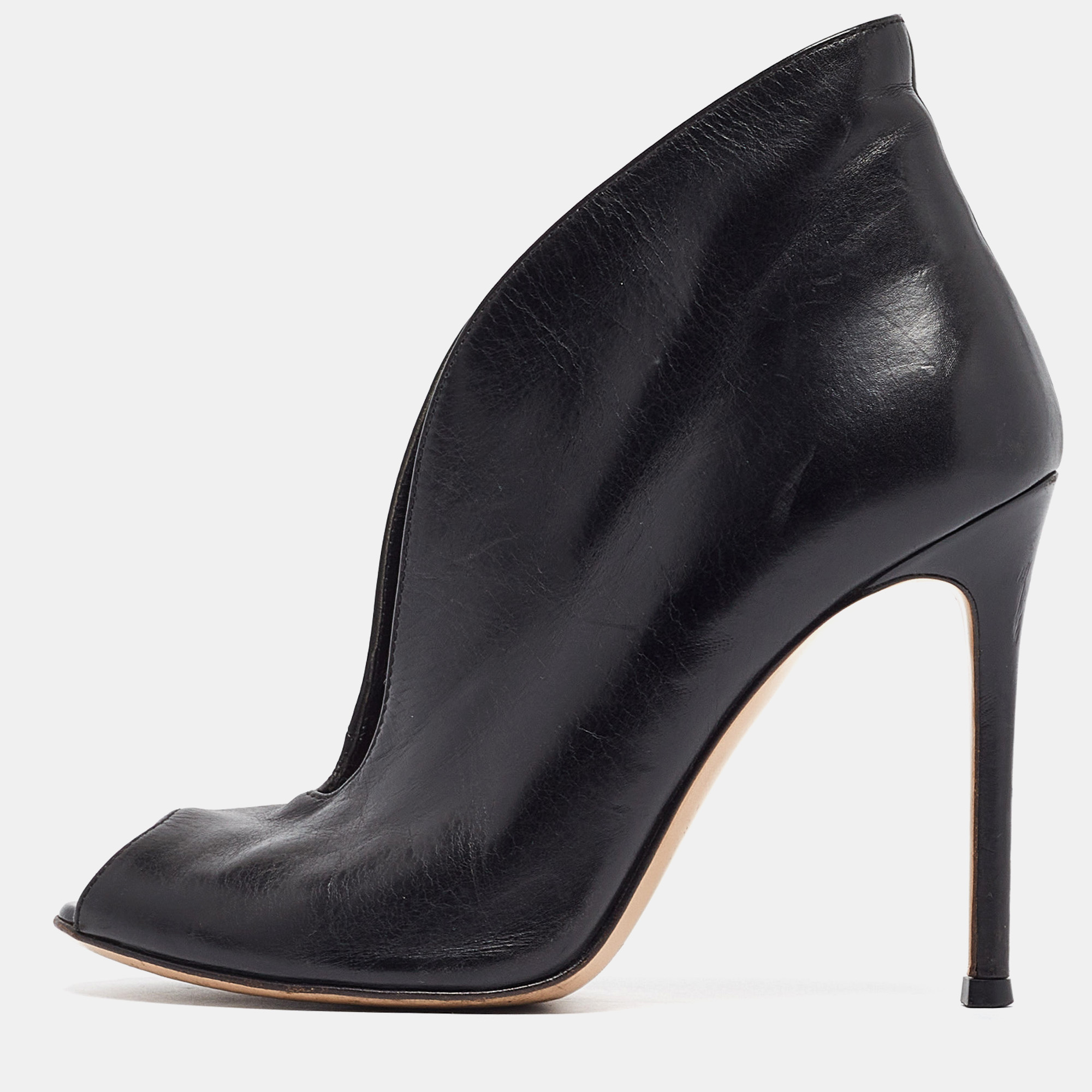 Gianvito Rossi Black Leather Vamp Boots Size 35, Boots - Luxury Closet catalog