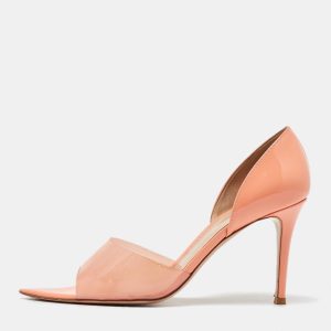 Gianvito Rossi Coral Orange PVC and Patent Leather Bree Pumps Size 40, Pumps - Luxury Closet catalog