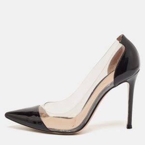 Gianvito Rossi Black Patent Leather and PVC Plexi Pumps Size 38, Pumps - Luxury Closet catalog