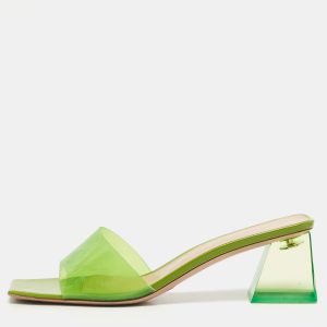 Gianvito Rossi Green PVC Cosmic Slide Sandals Size 41, Sandals - Luxury Closet catalog