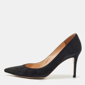 Gianvito Rossi Black Suede Gianvito 85 Pointed Toe Pumps Size 39, Pumps - Luxury Closet catalog