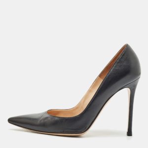 Gianvito Rossi Black Leather Gianvito 105 Pointed Toe Pumps Size 39, Pumps - Luxury Closet catalog