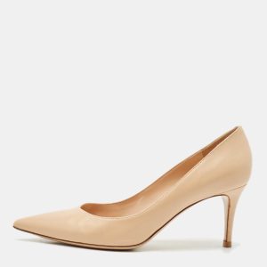 Gianvito Rossi Beige Leather Gianvito Pumps Size 40, Pumps - Luxury Closet catalog