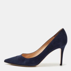 Gianvito Rossi Black Suede Gianvito 85 Pointed Toe Pumps Size 40, Pumps - Luxury Closet catalog