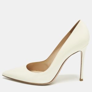 Gianvito Rossi Off White Patent Leather Gianvito Pumps Size 40.5, Pumps - Luxury Closet catalog