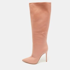 Gianvito Rossi Dusty Pink Leather Suzan Knee Length Boots Size 39, Boots - Luxury Closet catalog