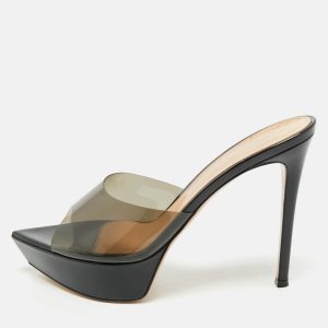 Gianvito Rossi Black PVC Betty Platform Mules Size 40, Sandals - Luxury Closet catalog