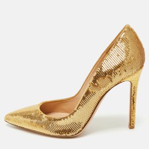 Gianvito Rossi Gold Sequins Gianvito Pumps Size 36.5, Pumps - Luxury Closet catalog