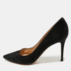 Gianvito Rossi Black Suede Gianvito Pointed Toe Pumps Size 41, Pumps - Luxury Closet catalog