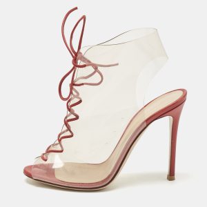 Gianvito Rossi Red PVC and Leather Helmut Boots Size 39, Boots - Luxury Closet catalog