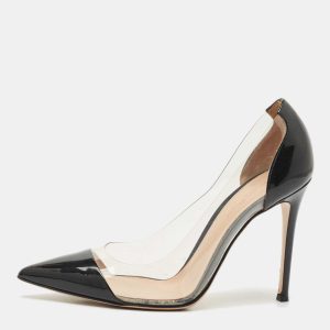 Gianvito Rossi Black Patent Leather and PVC Plexi Pumps Size 39, Pumps - Luxury Closet catalog