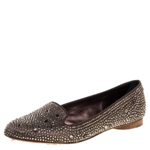 Gina Brown Crystal Embellished Satin Ballet Flats Size 38.5, Flats - Luxury Closet catalog