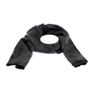Giorgio Armani Grey Printed & Embellished Stole, Scarves & Shawls - Luxury Closet catalog