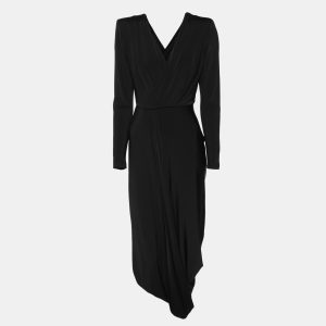Giorgio Armani Black Jersey Long Sleeve Midi Dress S, Dresses - Luxury Closet catalog