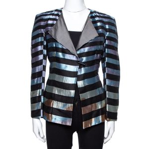 Giorgio Armani Multicolor Striped Jacquard Toggle Button Jacket S, Coats & Jackets - Luxury Closet catalog