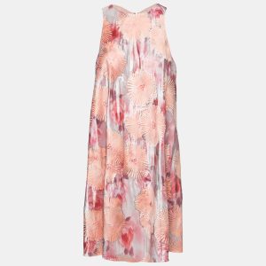 Giorgio Armani Pink Floral Jacquard Pleated Detail Shift Dress S, Dresses - Luxury Closet catalog