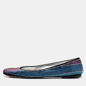 Giuseppe Zanotti Black Suede Crystal Embellished Ballet Flats Size 36, Flats - Luxury Closet catalog
