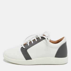 Giuseppe Zanotti White/Grey Leather G Runner Low Top Sneakers Size 36, Athletic Shoes & Sneakers - Luxury Closet catalog