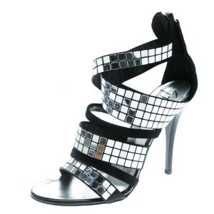 Giuseppe Zanotti Black Suede Mirror Strappy Sandals Size 36.5, Sandals - Luxury Closet catalog