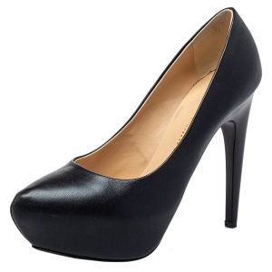 Giuseppe Zanotti Black Leather Platform Pumps Size 36.5, Pumps - Luxury Closet catalog