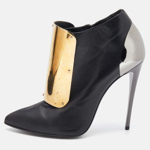 Giuseppe Zanotti Black Leather Velcro Shielded Ankle Booties Size 38, Boots - Luxury Closet catalog