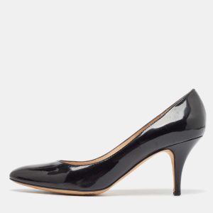 Giuseppe Zanotti Black Patent Round Toe Pumps Size 38.5, Pumps - Luxury Closet catalog