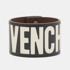 Givenchy Black Leather Logo Print Bracelet S, Jewelry - Luxury Closet catalog