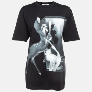 Givenchy Black Bambi Print Cotton Oversized T-Shirt S, Shirts & Tops - Luxury Closet catalog