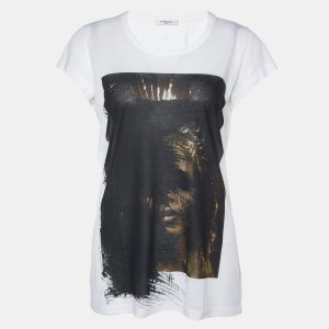 Givenchy White Printed Cotton Knit Round Neck T-Shirt L, Shirts & Tops - Luxury Closet catalog