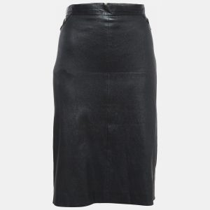 Givenchy Black Leather Zip-Up Skirt L, Skirts - Luxury Closet catalog