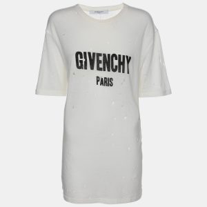 Givenchy Cream Cotton Ripped T-shirt M, Shirts & Tops - Luxury Closet catalog