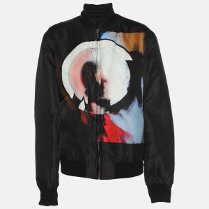 Givenchy Black Nylon Printed Bomber Jacket XS, Coats & Jackets - Luxury Closet catalog